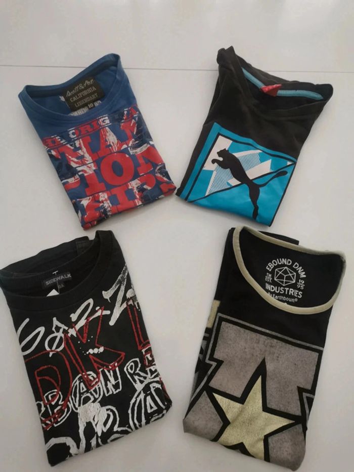 Lot 4 t shirt 10 ans