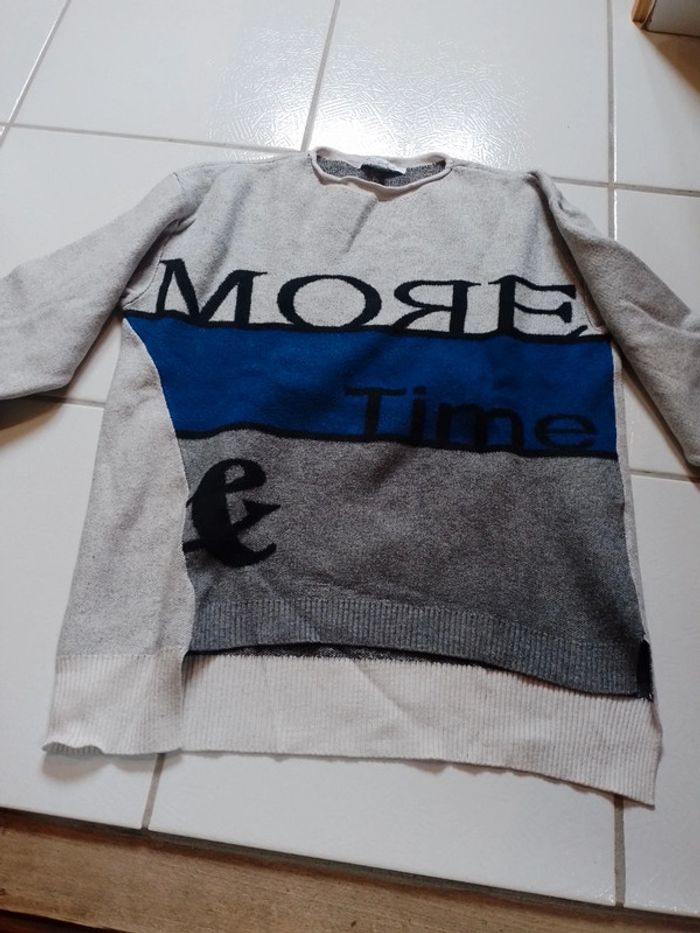 Pull femme blanc cassé asymétrique - photo numéro 8
