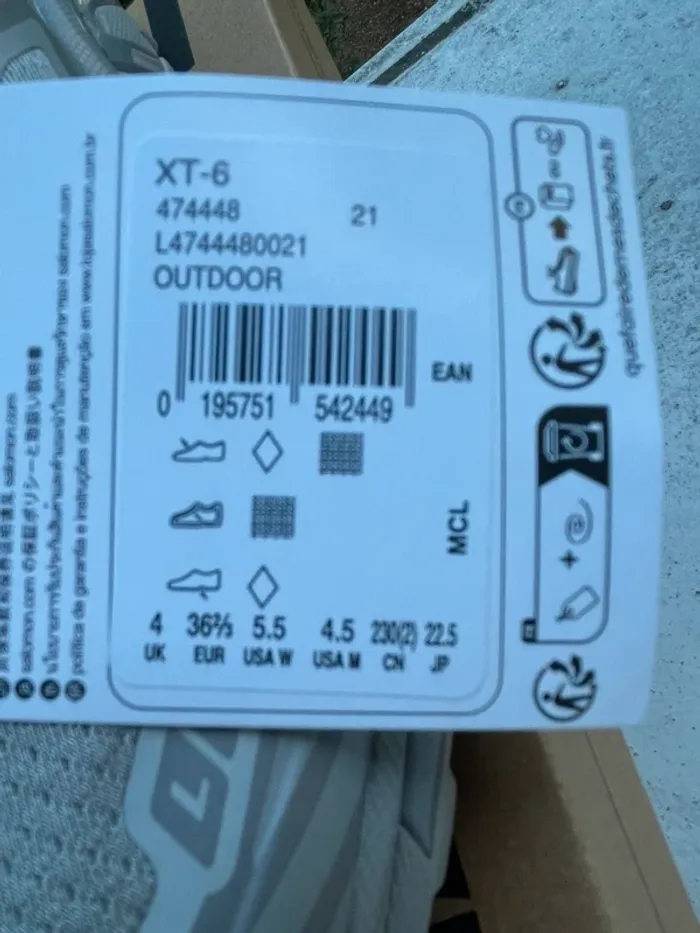 Salomon XT-6 Advanced Ghost Gray 36 2/3EU - photo numéro 11