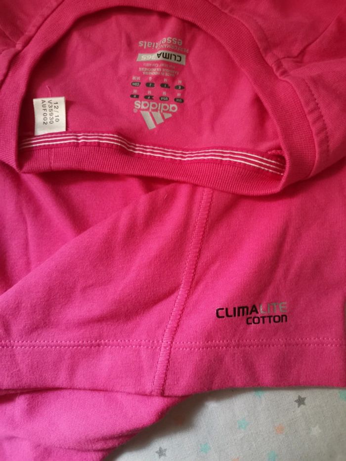 T-shirt sport rose adidas climalite runing taille M - photo numéro 8