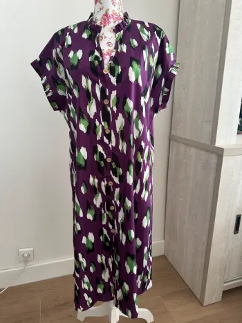 Robe ample satiné été