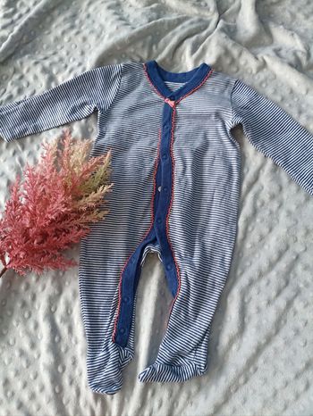 Pyjama rayé en coton