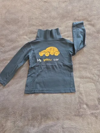 Tee-shirt manches longues col roulé 🌸 3 ans