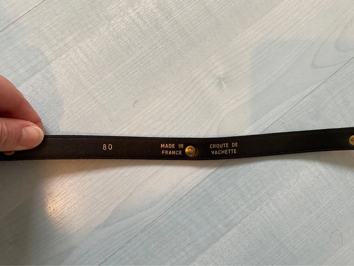 Ceinture noire avec nounours dorés 80cm - photo numéro 3