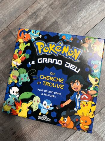 Jeu de société Pokémon le grand jeu cherche et trouve