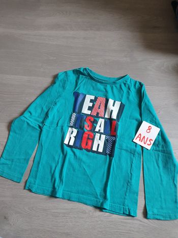 Maillot t-shirt 8ans garçon