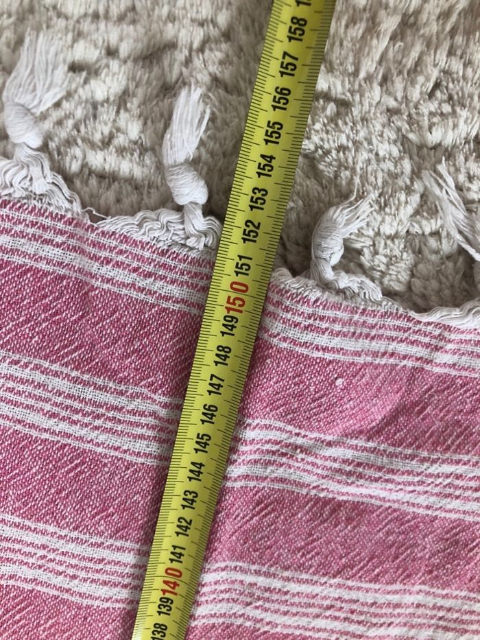 Serviette fouta rose - photo numéro 8