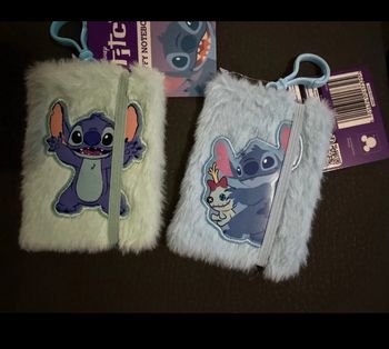 Mini carnet de notes en peluche 7 X 10 cm Disney stitch 