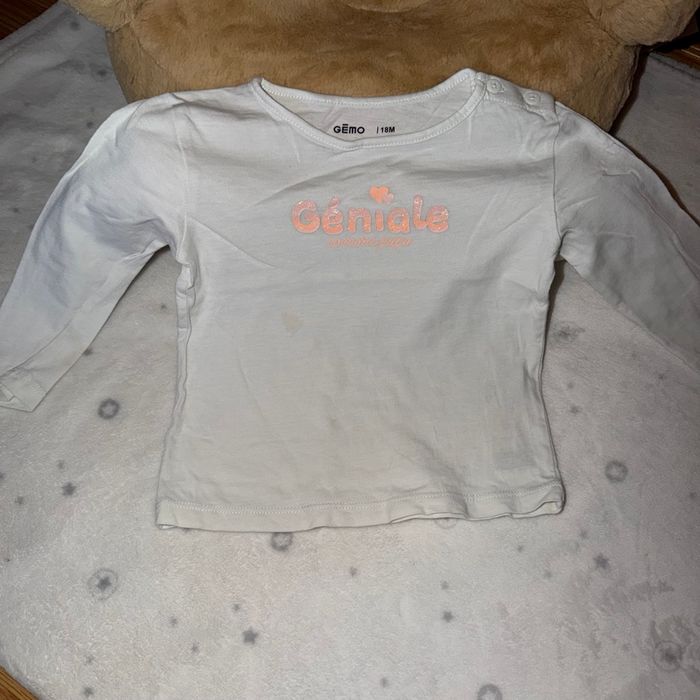 Lot de 3 maillots longues manches fille - T18mois - Gémo - photo numéro 4