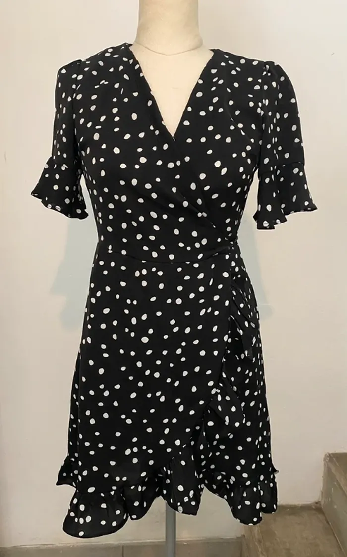 Robe portefeuille à pois Retro & Icone – Taille S