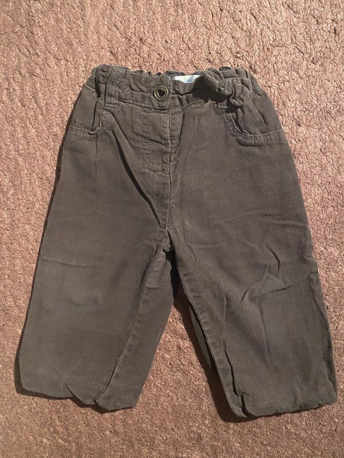 Pantalon style velours 12 mois