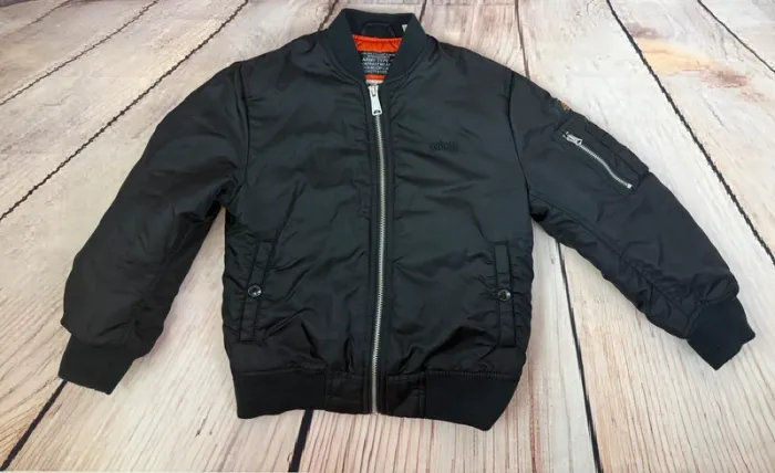 Blouson Bomber Schott noir modèle airforce enfant 8 ans - photo numéro 4
