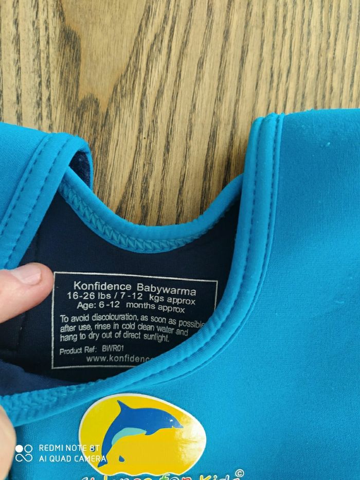 Combinaison néoprène bebe6/12mois - photo numéro 4