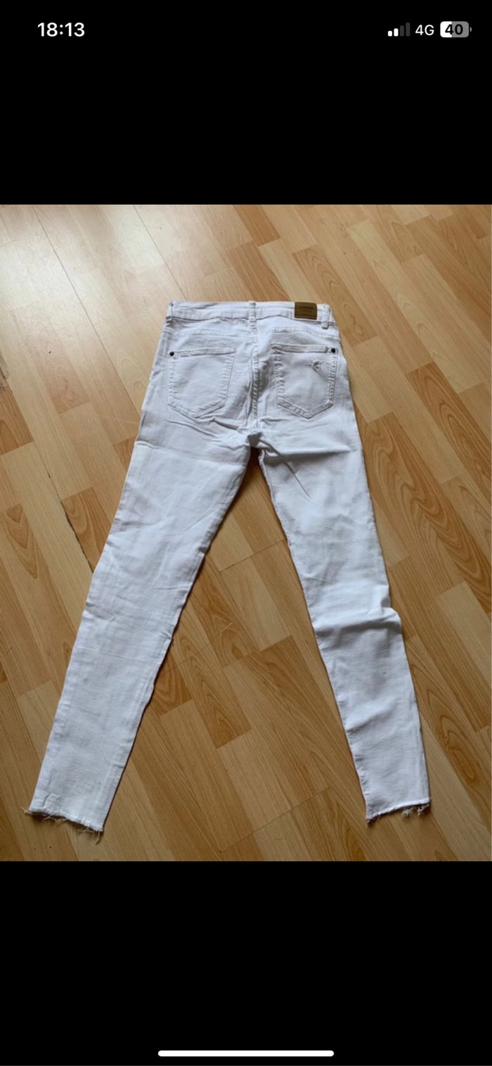Super Skinny Bershka blanc 38 - photo numéro 4