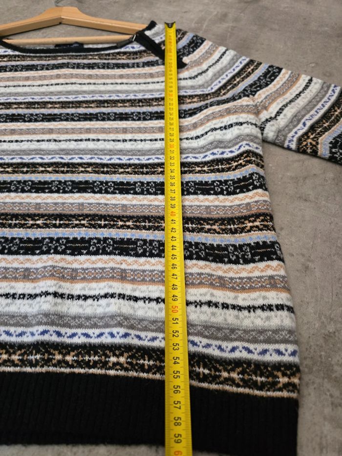 Pull Tommy Hilfiger rayé nordique XL / cosy tendance - photo numéro 9