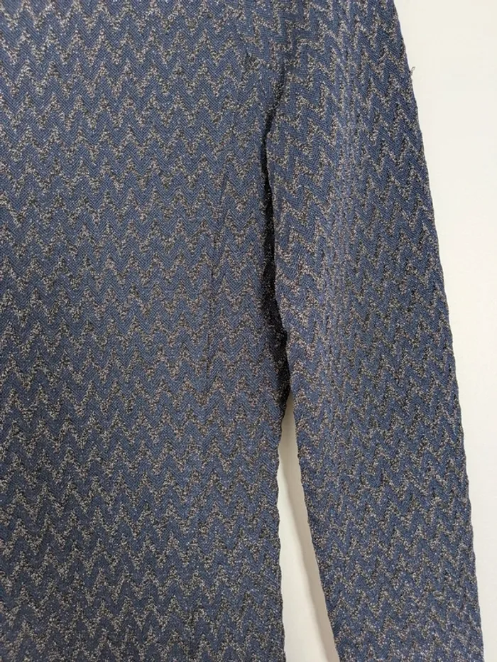 Robe chic bleu nuit/noir bas volanté - iBLUES T.34 - photo numéro 3