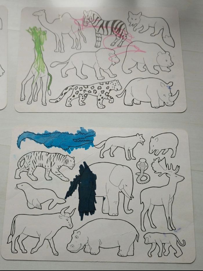 Lot de 5 pochoirs avec modèle papier - photo numéro 7