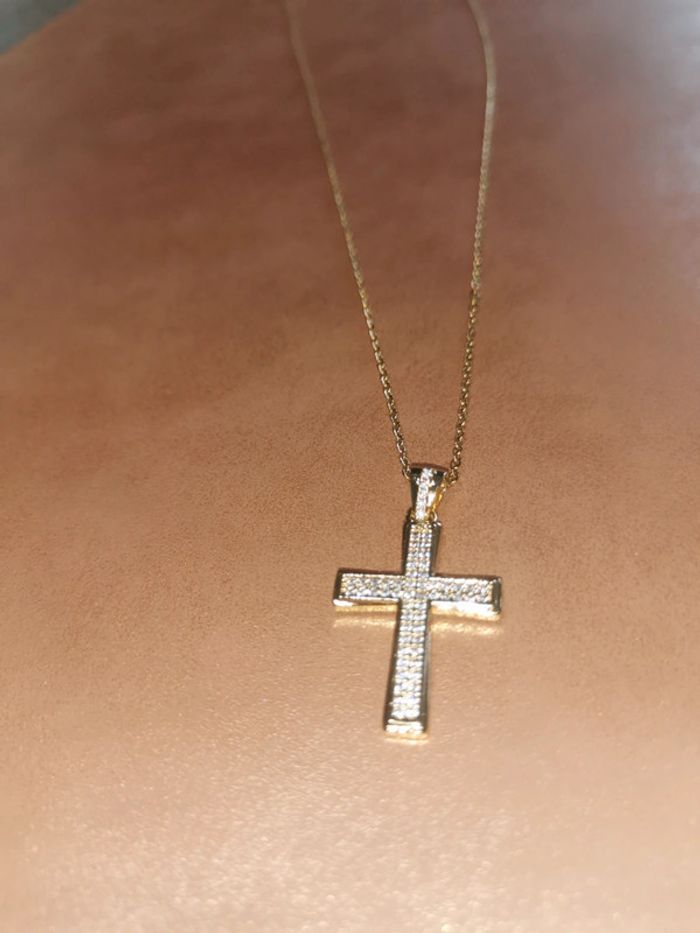 Collier et pendentif spirituel croix chrétienne - photo numéro 3