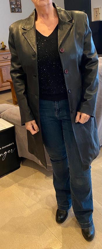 Manteau cuir