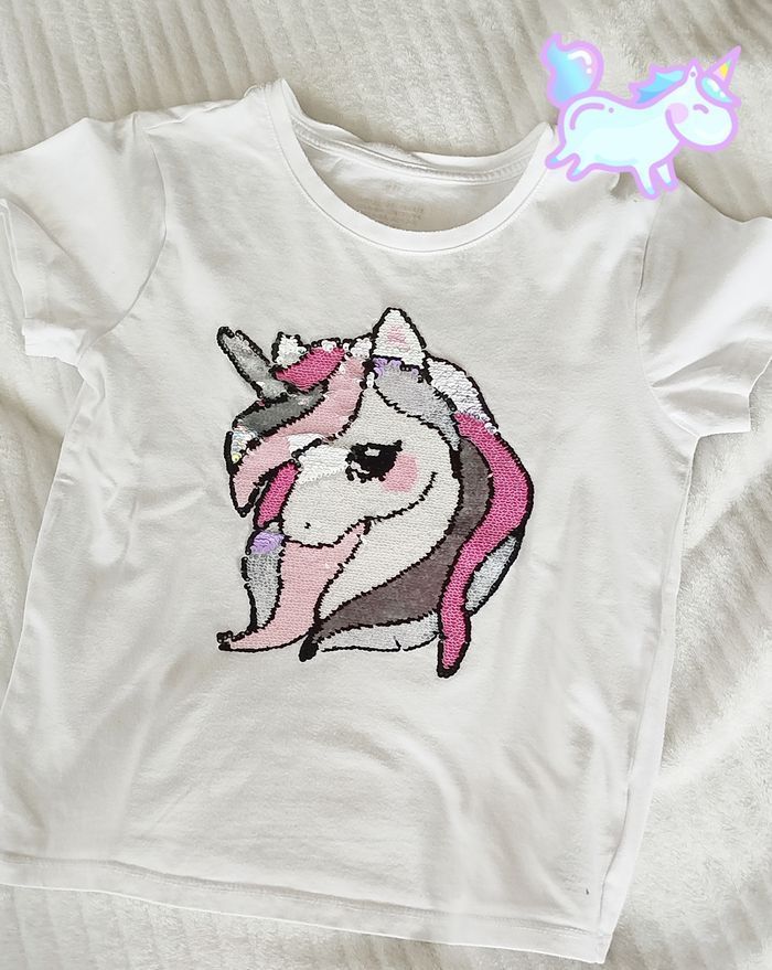 H&M Tee Shirt Fille 6 - 7; ans
