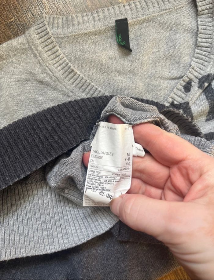 Pull léger Benetton taille 7-8 ans - photo numéro 3