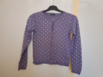 Gilet à cœurs pour fille