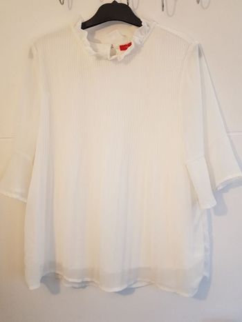 Haut léger manches 3/4 blanc