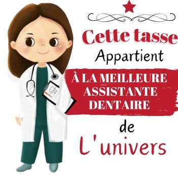 Mugs dentiste et assistante