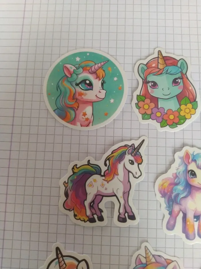 Lot de stickers licornes (lot A) - photo numéro 2