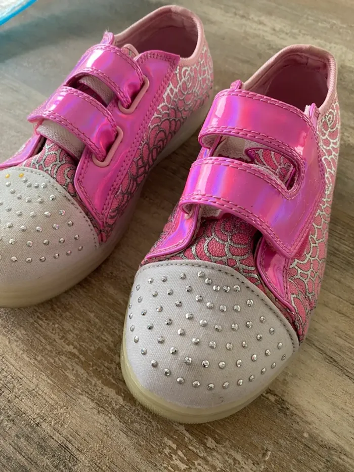 Chaussures baskets fille lumineuses taille 36 - photo numéro 8