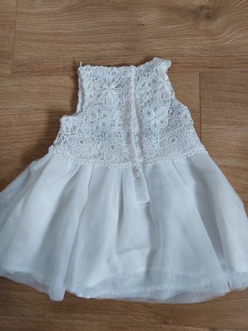 Robe blanche tulle et dentelle 