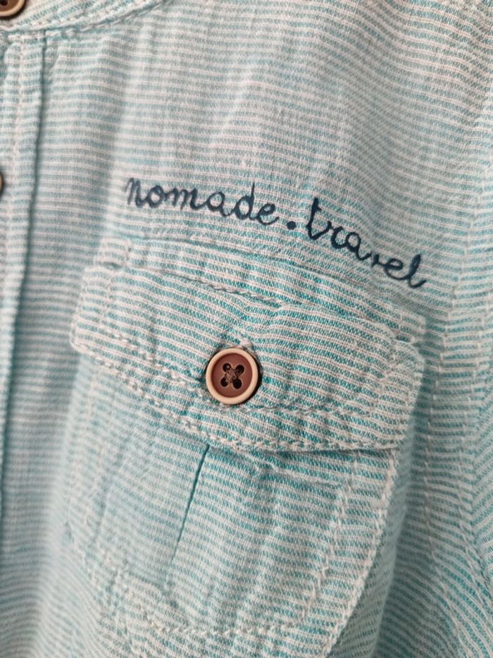 Chemise 24 mois garçon col mao - photo numéro 4
