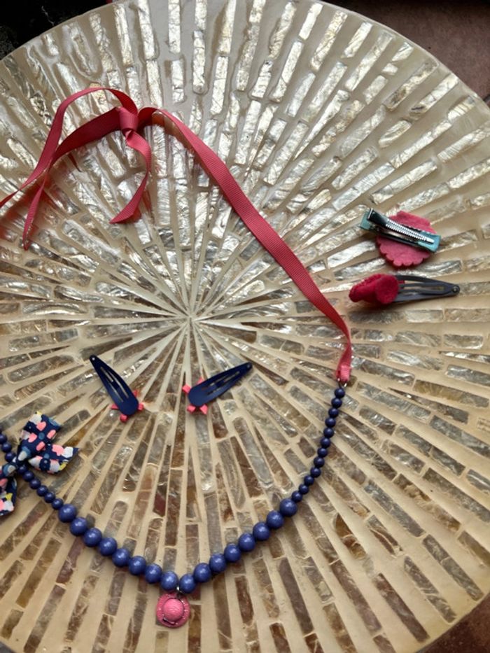 Sergent Major lot collier avec accessoires cheveux assortis - photo numéro 5