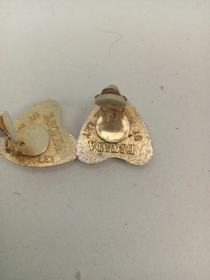 Boucles d'oreilles – Earrings, Pendientes, Ohrringe, Oorbellen, Orecchini – Escada Vintage - photo numéro 4