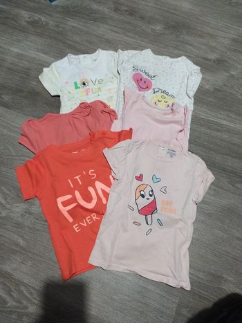 Lot de 6 tee shirt fille