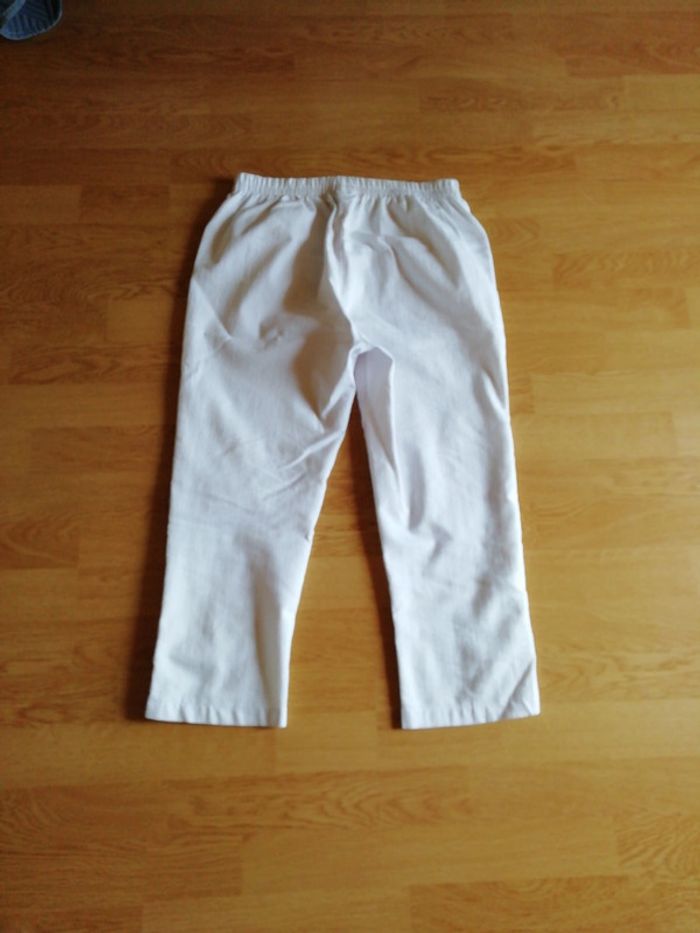 Pantacourt femme blanc - photo numéro 2