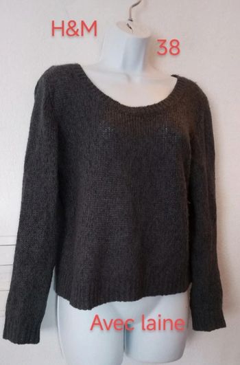 Pull court avec laine femme.38..