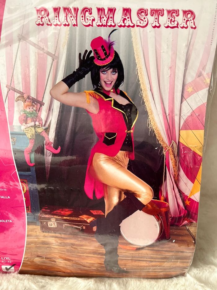 Déguisement ringmaster taille L comprenant une veste et un nœud papillon - photo numéro 2