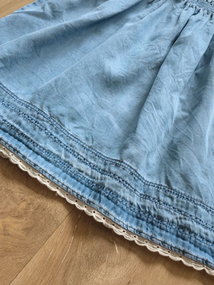 Jupe bleu + dentelle taille 38 - photo numéro 2