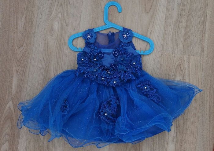 Robe cérémonie bleue 6 mois