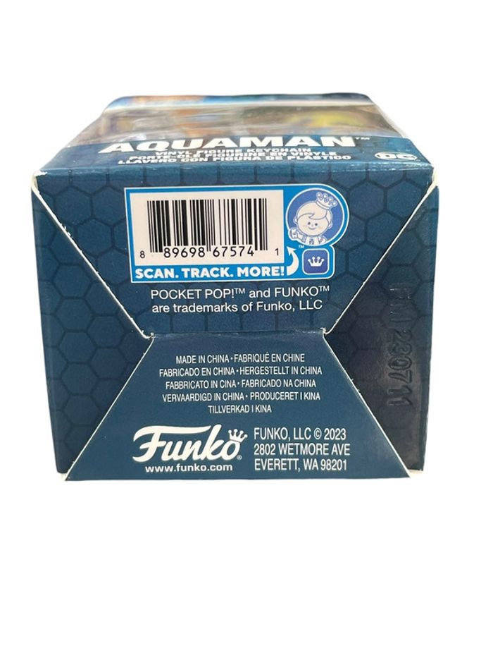 Figurine Porte clés Funko Pop Dc Comics Aquaman neuf - photo numéro 5