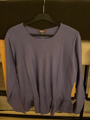 Pull bleu lavande femme T L Grain de Malice