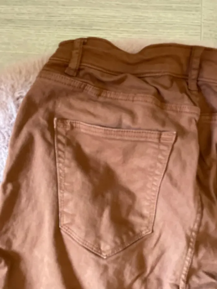 Pantalon slim femme marron - photo numéro 4