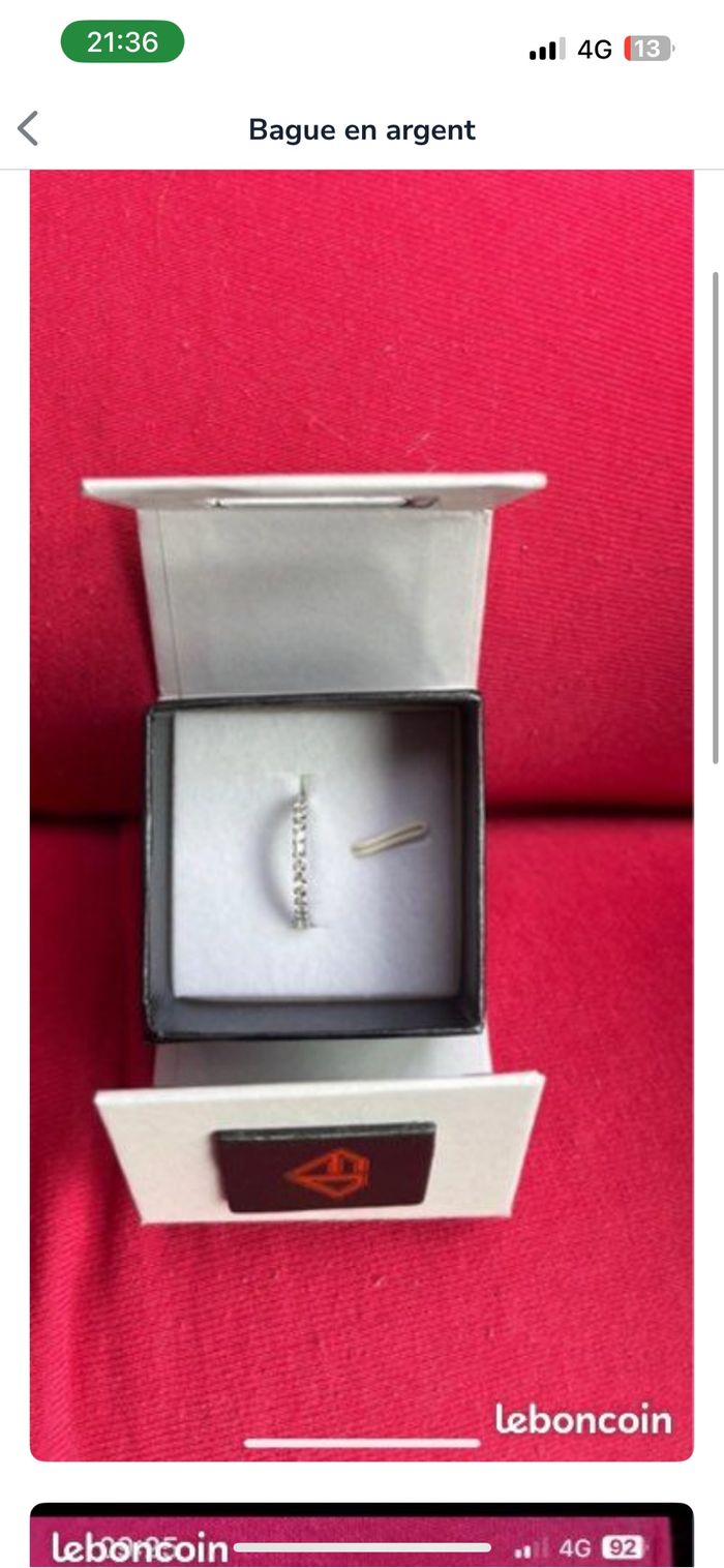 Bague argenté
