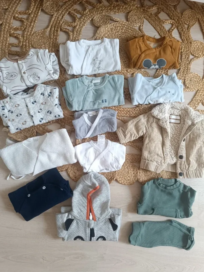 Lot vêtements 1 mois garçon
