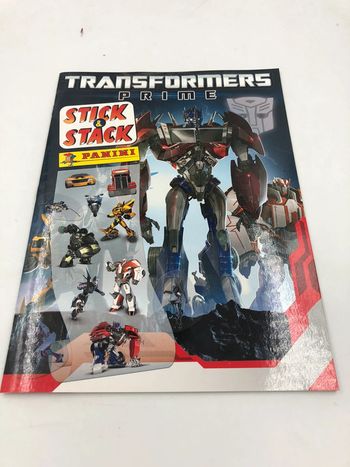 Album Panini Stick et Stack Transformers Prime neuf