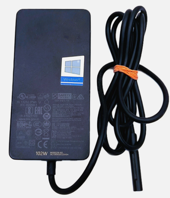 Chargeur original Microsoft Surface 1798 - 102W - 15V - 6.33A + câble d'alimentation