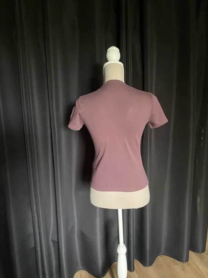 T-shirt de sport violet prune Domyos - photo numéro 3