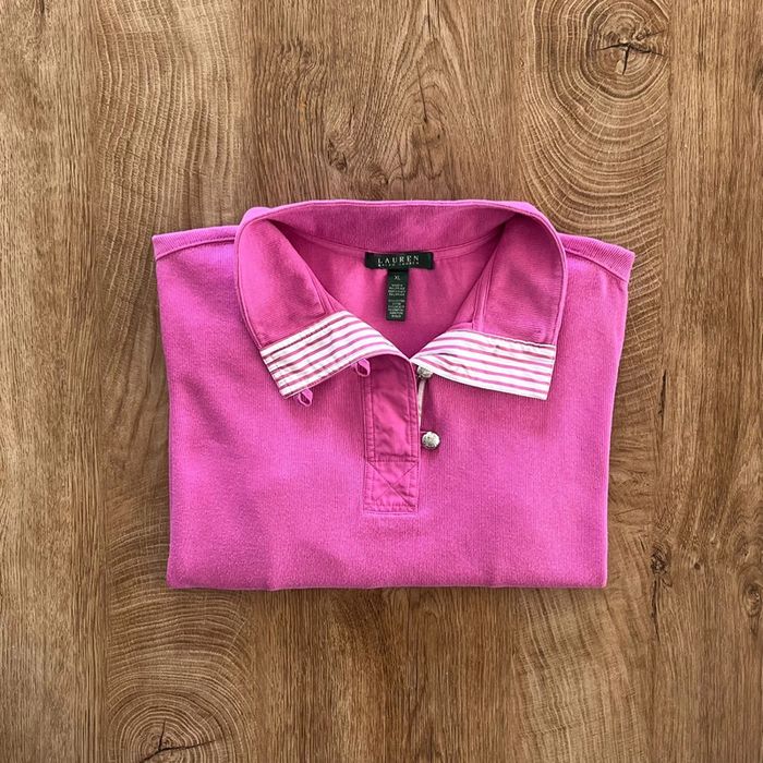 Pull rose col montant/haut Lauren Ralph Lauren femme, taille XL - photo numéro 2