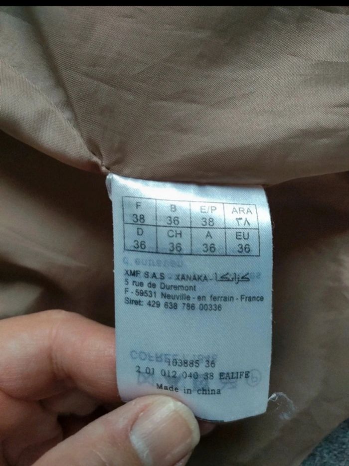 Veste légère Xanaka beige 38 - photo numéro 3